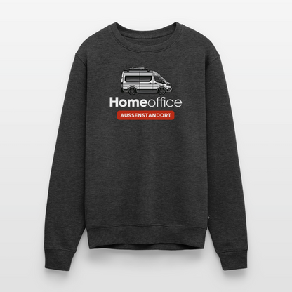 Vanlife Homeoffice - Herren Camping Sweatshirt - Anthrazit meliert