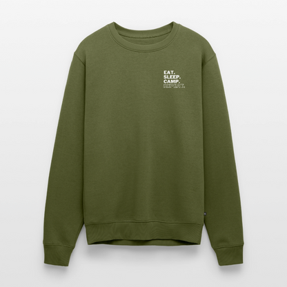 Eat Sleep Camp Repeat - Herren Camping Sweatshirt - Khaki