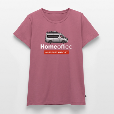 Vanlife Homeoffice - Damen Camping T-Shirt - Mauve