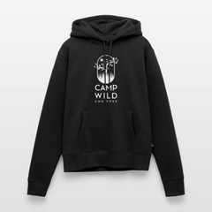 SS - Damen Hoodie - Wild and Free - Schwarz