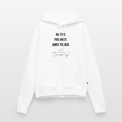 Natur Freiheit Abenteuer - Damen Camping Hoodie - Weiß