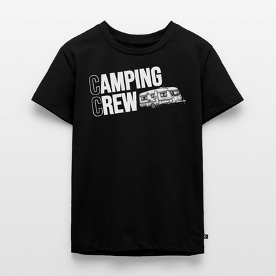 Wohnwagen Camping Crew - Kinder Camping T-Shirt - Schwarz