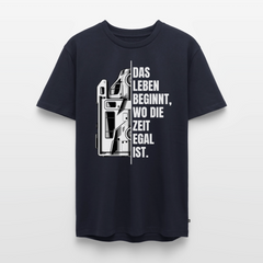 Camping ist Zeitlos - Herren Camping T-Shirt - Wohnmobil - Navy