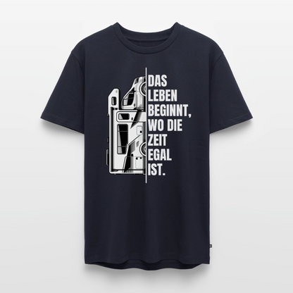 Camping ist Zeitlos - Herren Camping T-Shirt - Wohnmobil - Navy