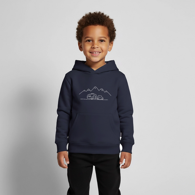 Keep it simple - Kinder Camping Hoodie - Navy