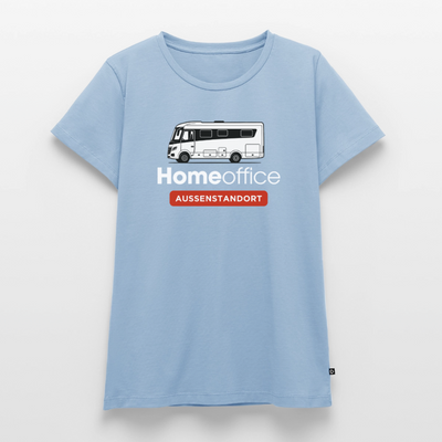 Vollintegriert Homeoffice - Damen Camping T-Shirt - Hellblau