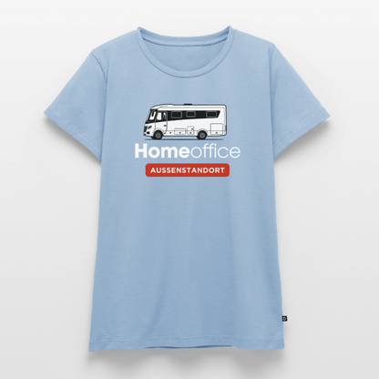 Vollintegriert Homeoffice - Damen Camping T-Shirt - Hellblau