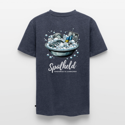 Camping Spülheld - Herren Camping T-Shirt - Jeansblau 