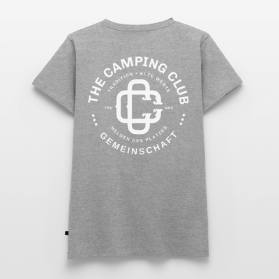Camping Club - Damen Camping T-Shirt - Grau meliert