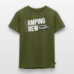 Vanlife Camping Crew - Kinder Camping T-Shirt - Khaki