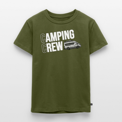 Vanlife Camping Crew - Kinder Camping T-Shirt - Khaki