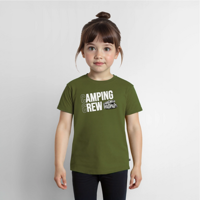 Wohnmobil Camping Crew - Kinder Camping T-Shirt - Khaki