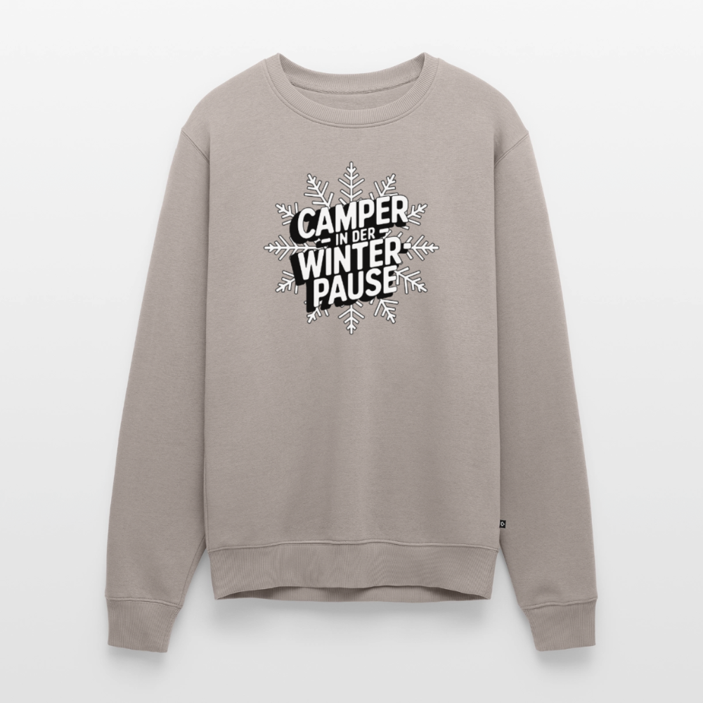Camper in Winterpause - Herren Camping Sweatshirt - Taupe