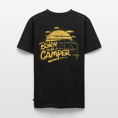 Born to be a Camper - Herren Camping T-Shirt - Schwarz