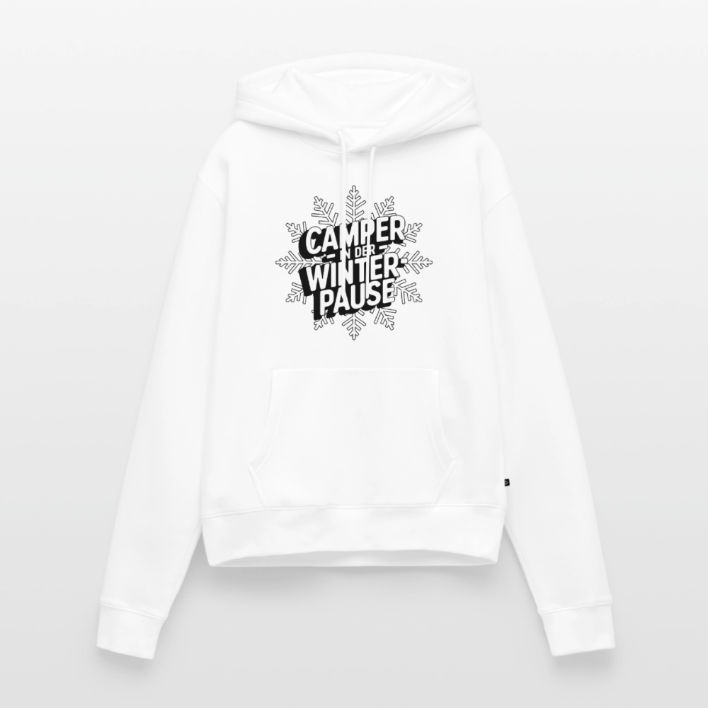 Camper in Winterpause - Damen Camping Hoodie - Weiß
