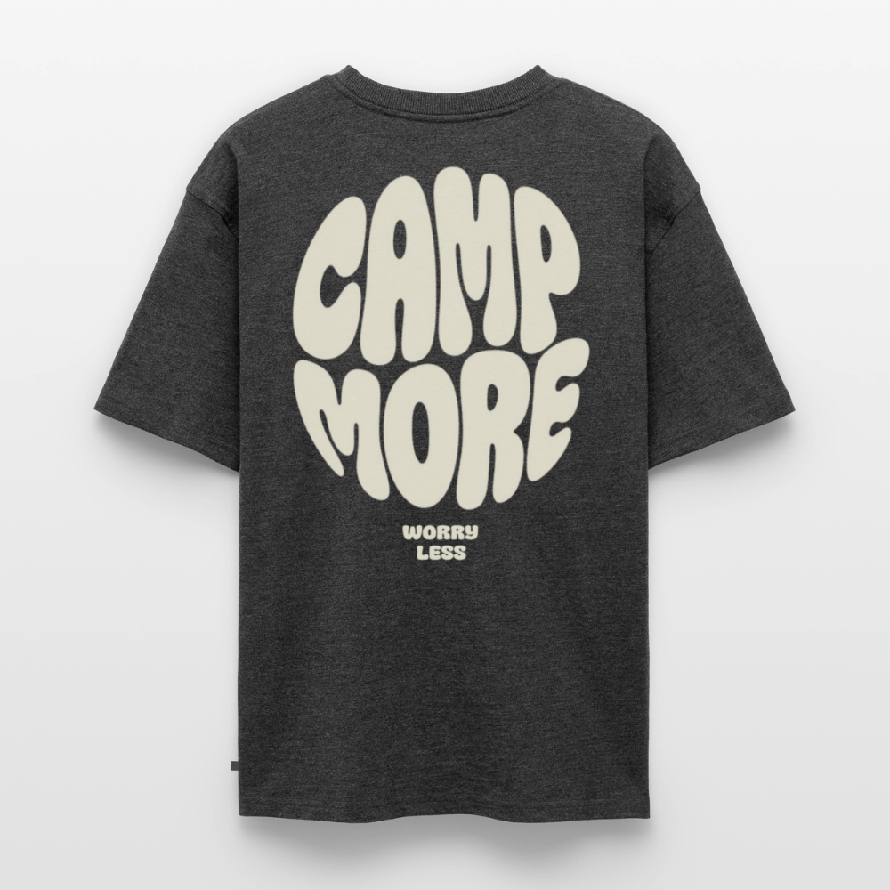 Camp More - Oversized Unisex T-Shirt - Anthrazit meliert
