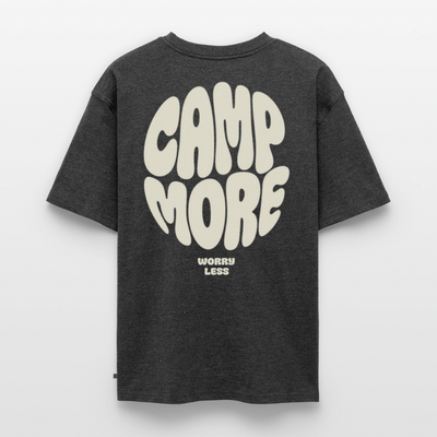 Camp More - Oversized Unisex T-Shirt - Anthrazit meliert