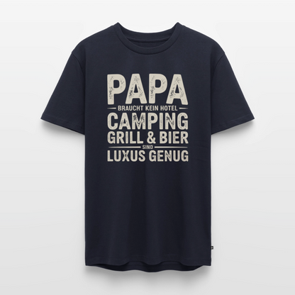 Väter sind Helden - Herren Camping T-Shirt - Navy