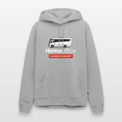 Vollintegriert Homeoffice - Herren Camping Hoodie - Grau meliert