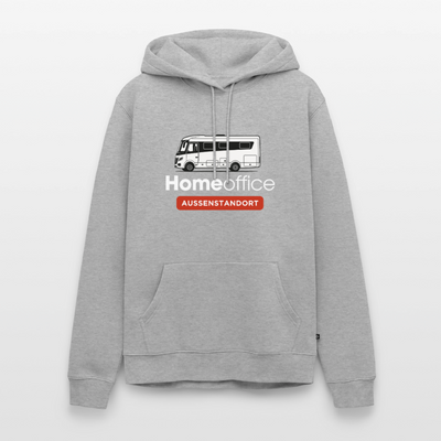 Vollintegriert Homeoffice - Herren Camping Hoodie - Grau meliert