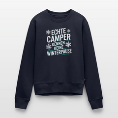Camper ohne Winterpause - Damen Camping Sweatshirt - Navy