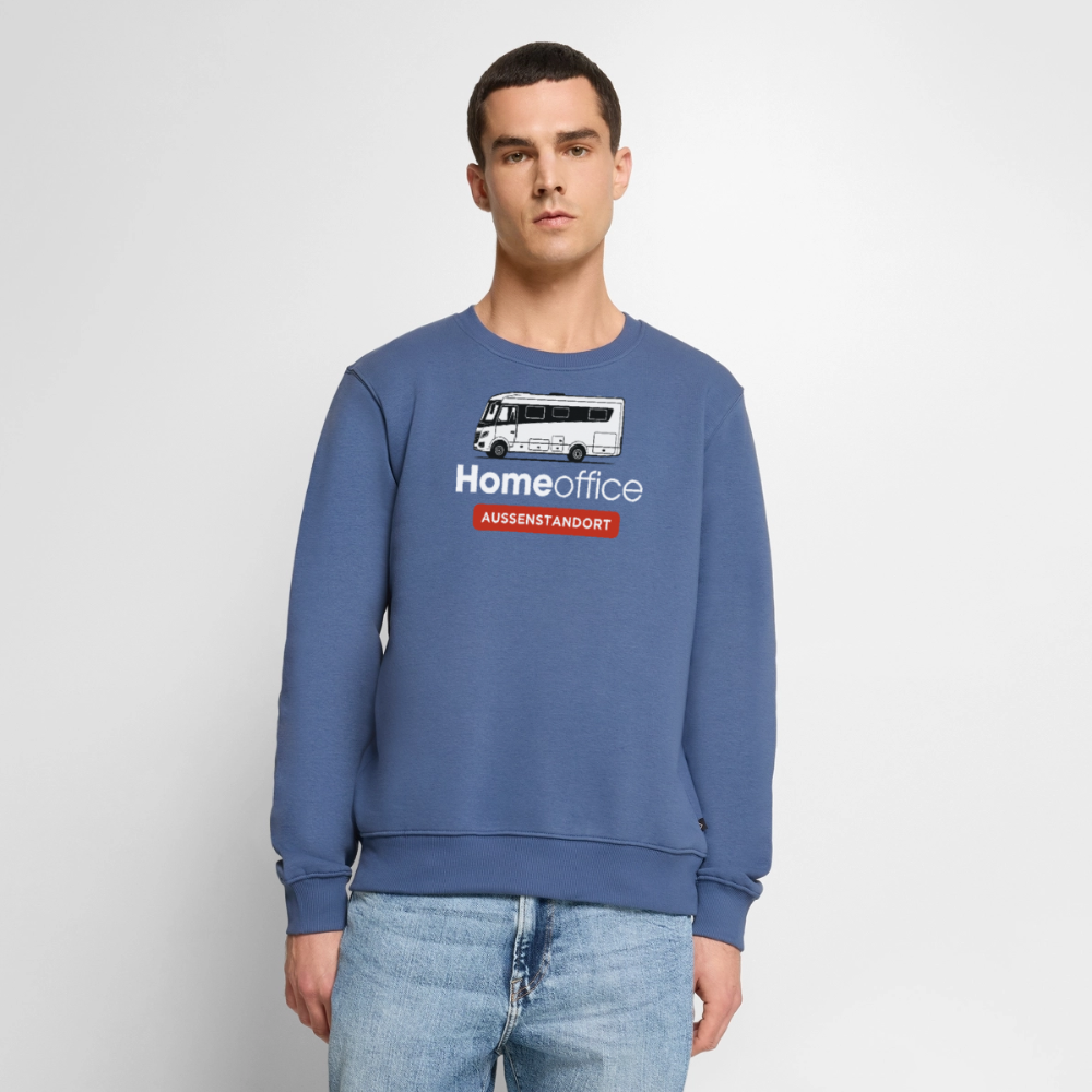 Vollintegriert Homeoffice - Herren Camping Sweatshirt - Taubenblau