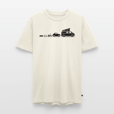Evolution Bulli - Herren Camping T-Shirt - Naturweiß