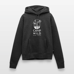 SS - Damen Hoodie - Wild and Free - Anthrazit meliert
