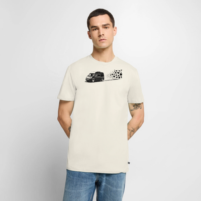 Vanlife Motion - Herren Camping T-Shirt - Naturweiß