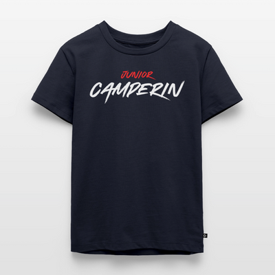Junior Camperin - Kinder Camping T-Shirt - Navy