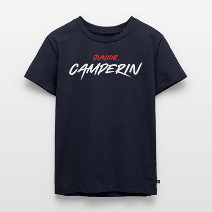 Junior Camperin - Kinder Camping T-Shirt - Navy