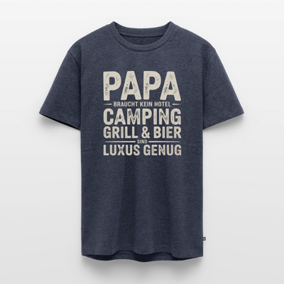 Väter sind Helden - Herren Camping T-Shirt - Jeansblau 