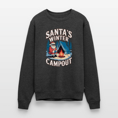 Santa's Winter Campout – Weihnachtspullover Herren in Anthrazit meliert