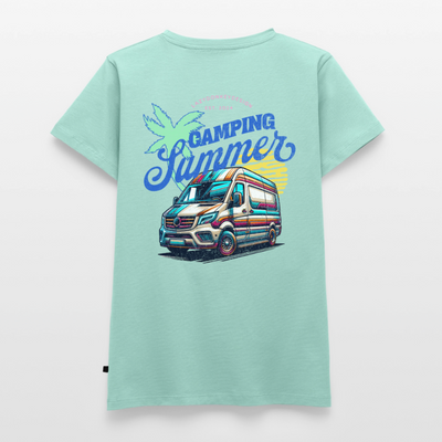 Camping Summer - Damen Camping T-Shirt - Mint 