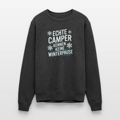 Camper ohne Winterpause - Herren Camping Sweatshirt - Anthrazit meliert