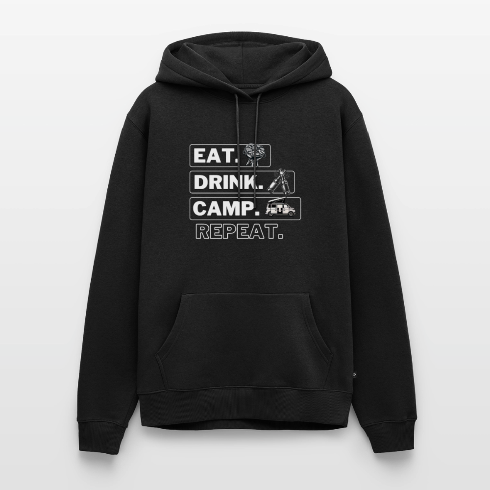 Eat Drink Camp - Herren Camping Hoodie - Bulli - Schwarz