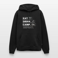 Eat Drink Camp - Herren Camping Hoodie - Bulli - Schwarz
