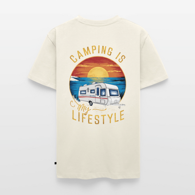 Camping my Lifestyle - Herren Camping T-Shirt - Naturweiß