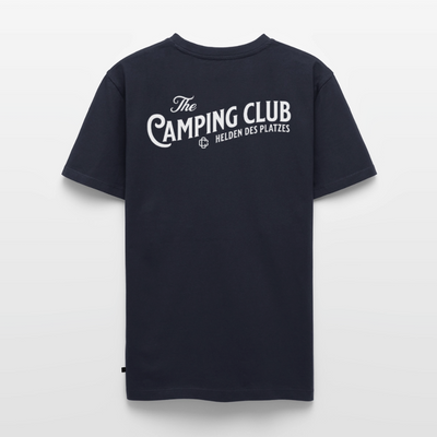 Vintage Camping Club - Herren Camping T-Shirt - Rückendruck - Navy