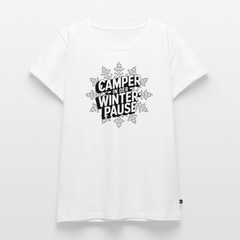Camper in Winterpause - Damen Camping T-Shirt - Weiß
