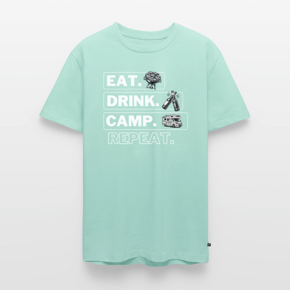 Eat Drink Camp - Herren Camping T-Shirt - Wohnmobil - Mint 