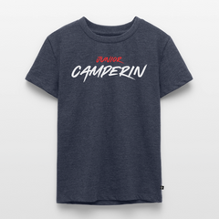 Junior Camperin - Kinder Camping T-Shirt - Jeansblau 