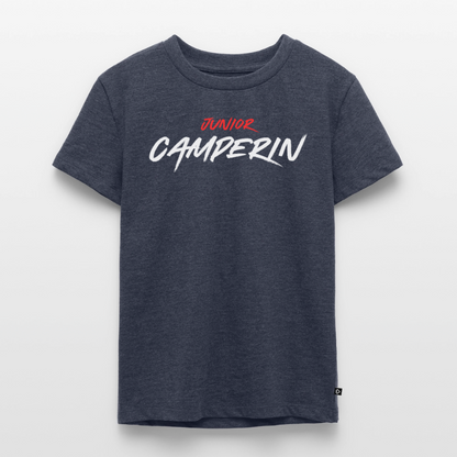 Junior Camperin - Kinder Camping T-Shirt - Jeansblau 