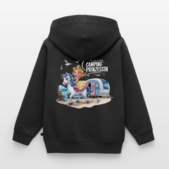 Camping Prinzessin - Kinder Camping Hoodie - Schwarz