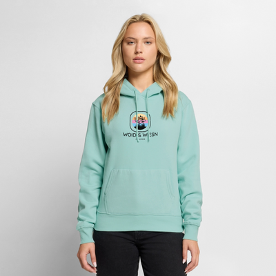 Woid & Wiesn Camper - Damen Camping Hoodie - Mint 