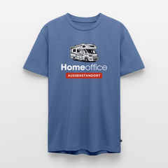 Wohnmobil Homeoffice - Herren Camping T-Shirt - Taubenblau