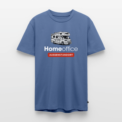 Wohnmobil Homeoffice - Herren Camping T-Shirt - Taubenblau