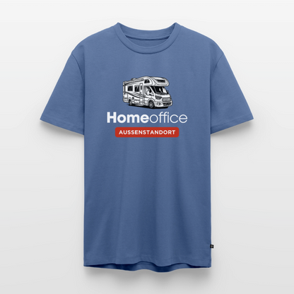 Wohnmobil Homeoffice - Herren Camping T-Shirt - Taubenblau
