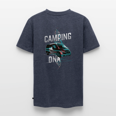 Vanlife Camping DNA - Herren Camping T-Shirt - Jeansblau 