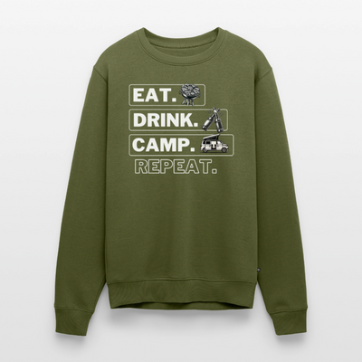Camping Kreislauf - Herren Camping Sweatshirt - Bulli - Khaki